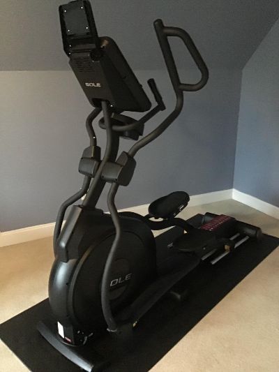 sole e95 elliptical machine picture from my garage gym
