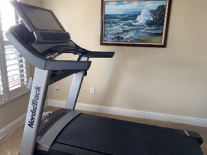 Nordictrack T6.5s treadmill in a living room ready to be used